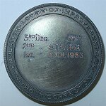 Medal issued by Emulation Lodge of Improvement when silver was in short supply